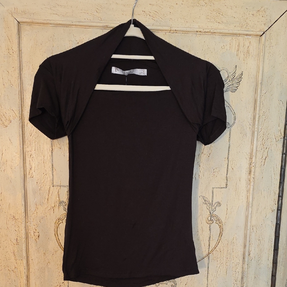 Zara Classic Black Short Sleeve Tee